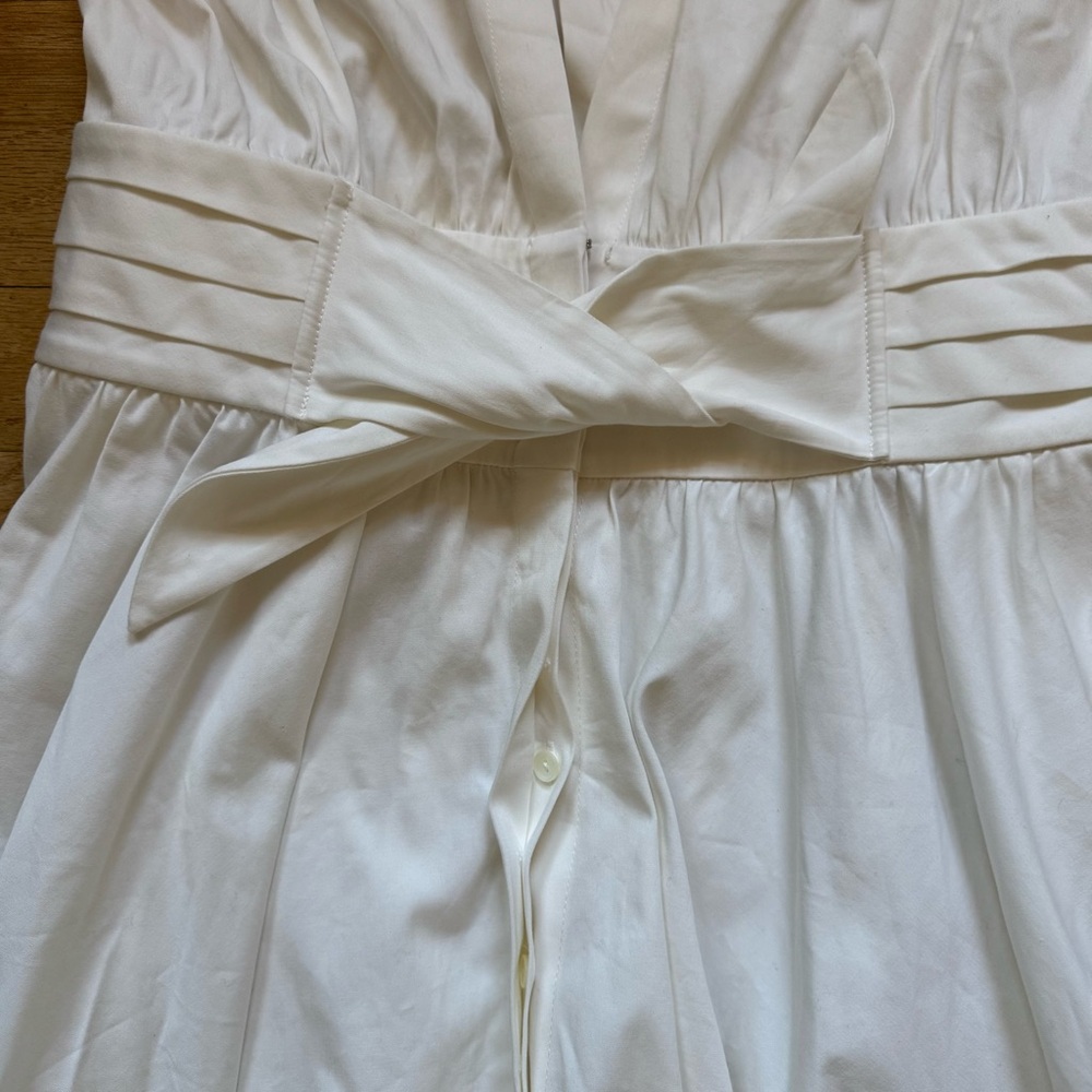 Kobi Halperin White Tie Waist Midi Dress - Picture 9 of 14